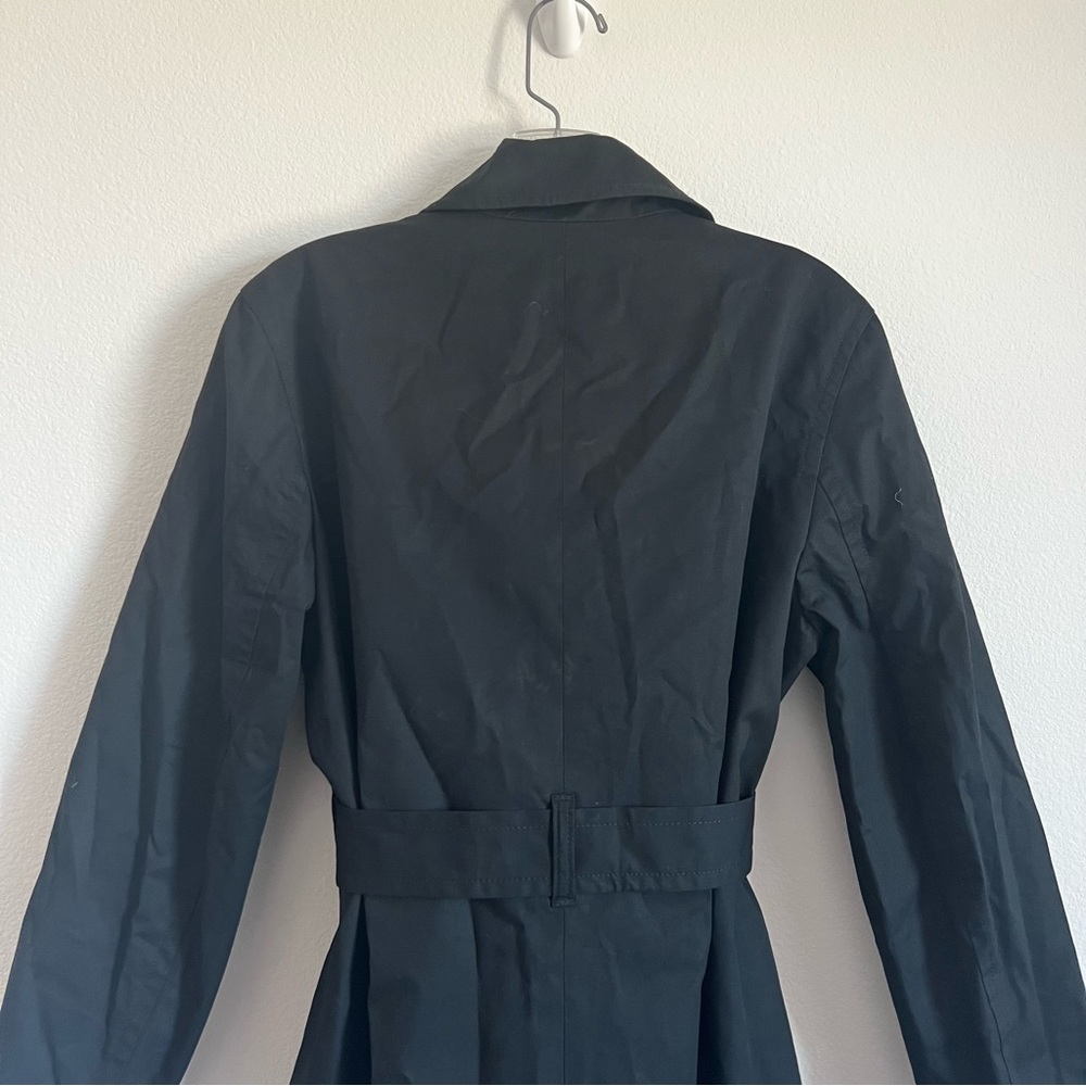 J. Crew Factory Black Trench Coat Size: 6 NWT - Picture 11 of 12